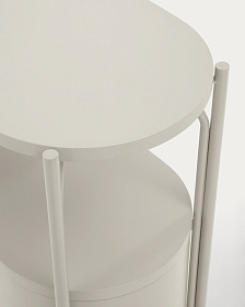 Тумба для ванной Arely из белой стали и белого лака