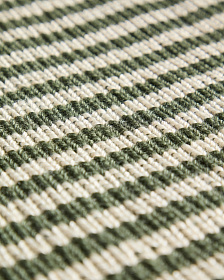 Подушка для стула Dirome в зеленую полоску, 100% ПЭТ, 40 x 40 см