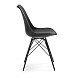 Стул Lars черный с металлическими ножками