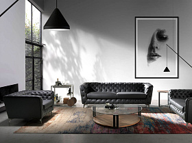 Тележка для мини-бара C1701/3116 из стали и орехового дерева