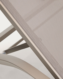 Шезлонг Capraia из бежевого алюминия