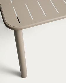 Уличный стол Brai из оцинкованной стали бежевого цвета, 180 x 90 см
