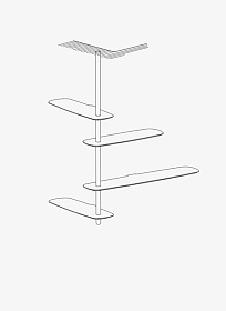 Полка угловая Unica Configuration 09
