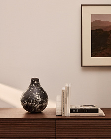 Orelin Керамическая ваза в черно-белом цвете 32 см