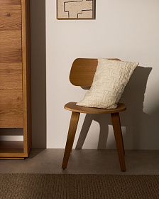 Lir Чехол для подушки из хлопка с вышивкой, бежевый 30 x 50 см