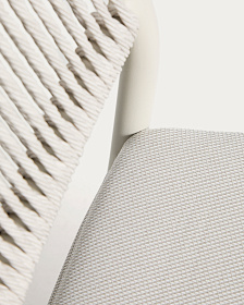 Уличный стул Argasi из алюминия бежевого цвета и веревки