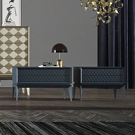 Прикроватная тумбочка Triangle Grace с 2 ящиками 50x62