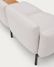 Sorells Уличный модульный 3-местный диван бежевый со столиком