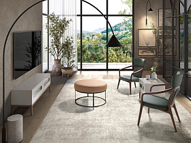 Банкетка из коричневой кожи 5190 