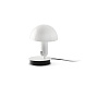 BELA Белая настольная лампа с зажимом 1XE27
