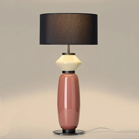 Настольная лампа Papi NAC142 черный металл с абажуром 801021/41