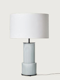 Настольная лампа Atina черный металл, белый абажур 801011/35