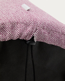 Пуф Kaeli фиолетовый со съемным чехлом Ø60 см