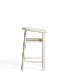 Уличный полубарный стул Erice из алюминия и веревки цвета экрю, 75 см