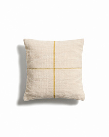 Чехол для подушки Atima с полосками желтого цвета, жаккардовый, 100% ПЭТ, 45 x 45 см