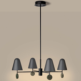 Люстра Stor 5L отделка коричневый мрамор