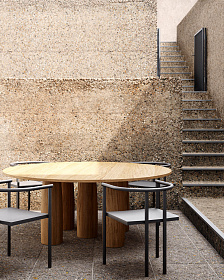 Стол Il Colonnato 140 x140 на 5 ножках дерево KSA100100