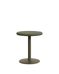 Уличный стол Esilda зеленый из цемента и стали со столешницей Ø70 см
