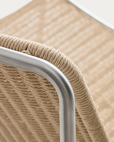 Уличное кресло Tavari из бежевой веревки и стали