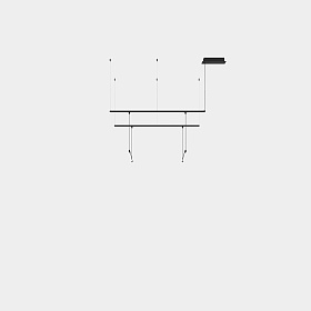 Подвес Tubs Modular Pendant Track with 2 Lineal 600mm 00-A096-05-M1