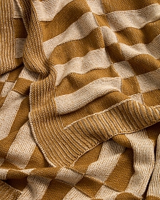 Плед Nadina из 100% хлопка, разноцветный, 130 x 170 см