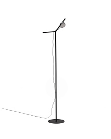 Напольный светильник Orey из черного металла с многопозиционным точечным светильником