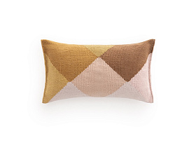 Подушка Diamond розовый-желтый