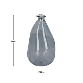 Ваза Lhad 36 cm синее стекло