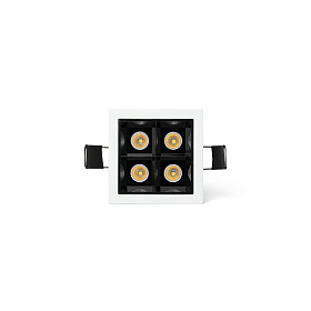 Встраиваемый светильник TROOP 4x2W бело-черный 36є 4000K CRI90