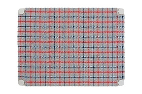 Индийская кровать GL Tartan синяя двойная