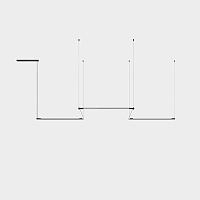 Подвесной светильник Tubs Modular Zigzag Five Tubs 00-8301-05-M1