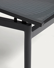Шезлонг Lesina из алюминия и ткани графитового цвета