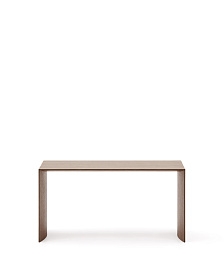 Litto Журнальный столик из шпона ореха с отделкой натурального цвета, 90 x 45 см