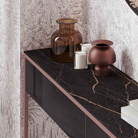 Консоль Terra 2 ящика из стекла