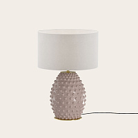 Настольная лампа Cactus NAC135/1 латунный металл с абажуром 801011/31