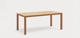 Обеденный стол Alma дуб/кирпичный