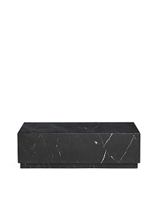 Журнальный столик Sorein из черного мрамора 100 x 50 см