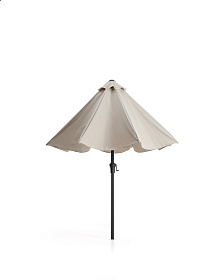 Бежевый зонт Milna с конструкцией из графитовой стали, диаметр 300 см
