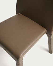Стул Loria в обивке из коричневой экокожи