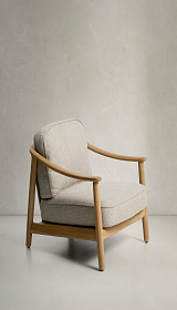 Уличное кресло Elunda из тикового дерева и бежевой веревки