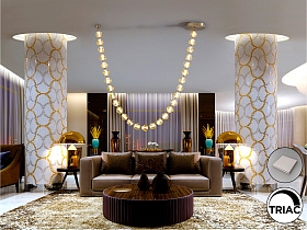 Люстра Zaria II 29L- бронзовый/золотой DIM