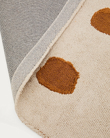 Ковер Tandani бежевый с рисунком гепарда 90 x 150 см