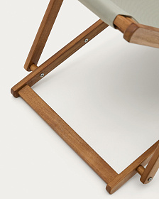 Adredna Детское складное кресло-шезлонг зеленого цвета из акации