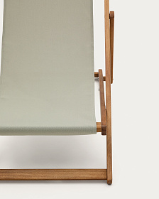 Adredna Детское складное кресло-шезлонг зеленого цвета из акации