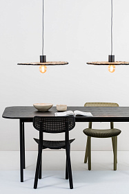 Costas 600 Подвесной светильник черный/ротанг