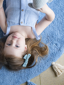 Хлопковый ковер Lillaland COLORFUL BLUE D140