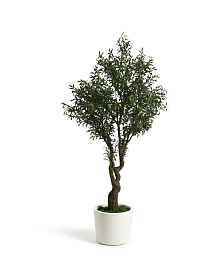 Искусственное дерево Artificial Olive в белом горшке, 210 см