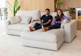 Модульный диван Hector V1 + 4 + V2 + Пуф K