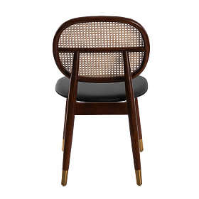 Стул DC1599 /4093 из экокожи и ротанга