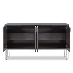 БуфетBond Credenza из дерева 4 дверцы с плавным закрыванием. 